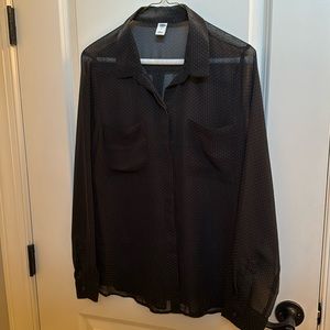 Old‎ Navy sheer blouse